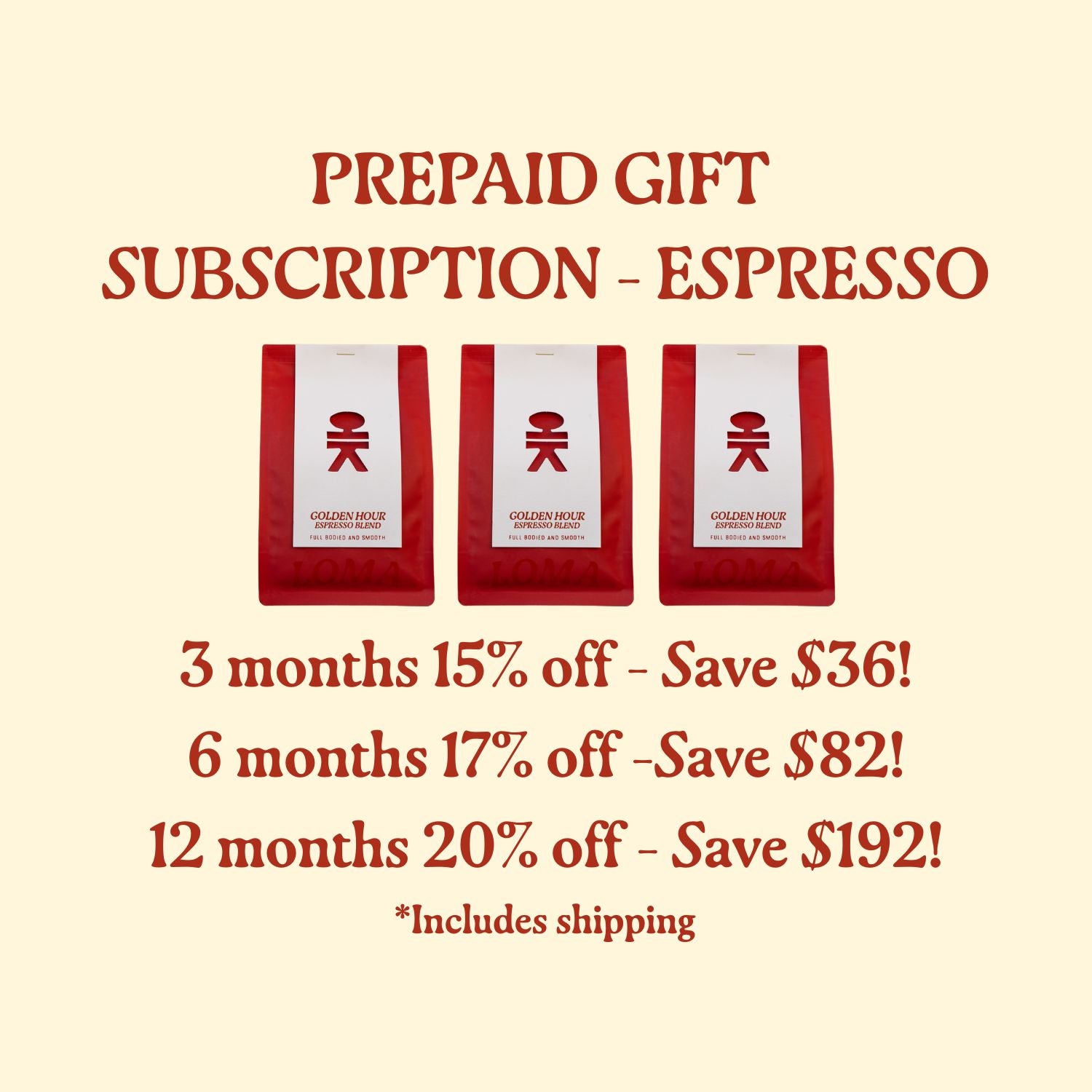 Prepaid Espresso Subscription