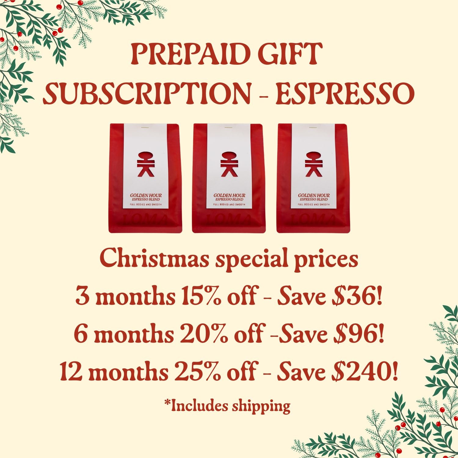 Prepaid Espresso Subscription